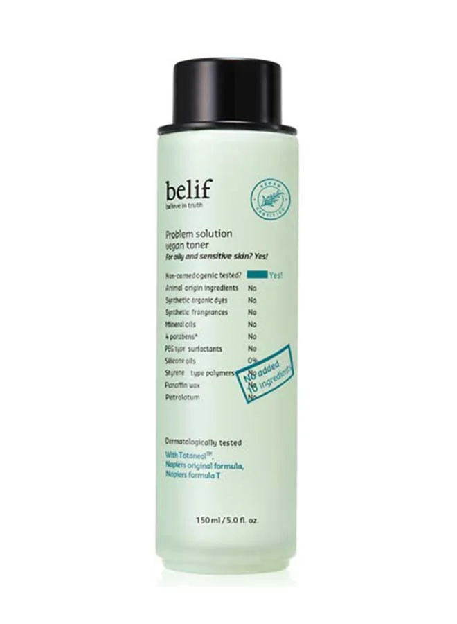 Belif Problem Solution Vegan Toner 150
